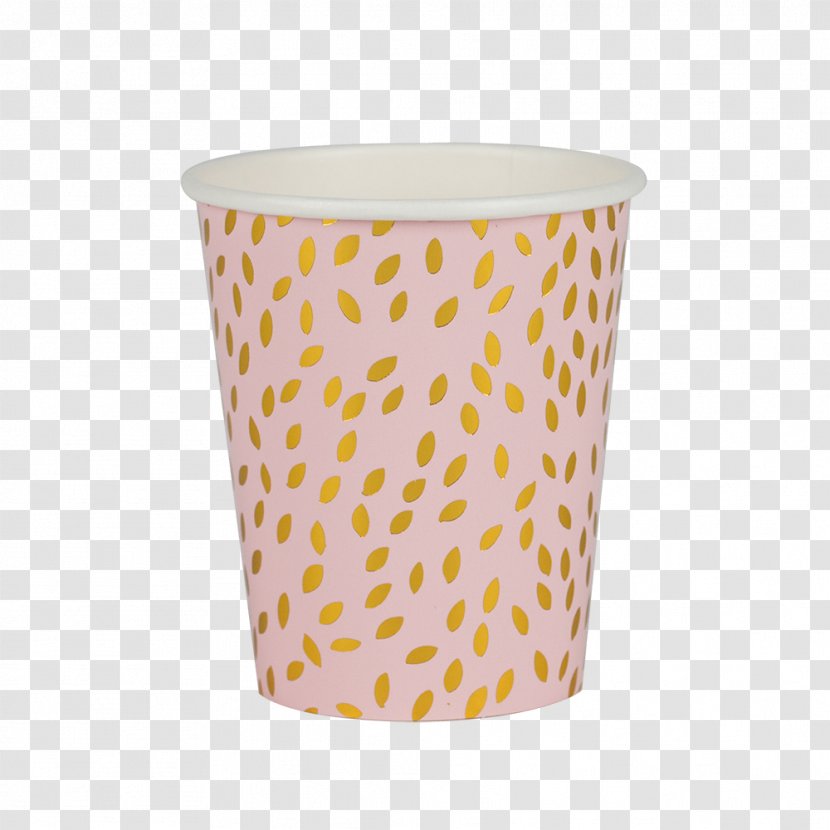 Paper Cup Gold Color - Yellow Transparent PNG
