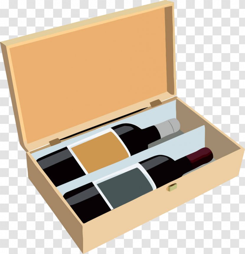 Wine Box Photography Clip Art - Vector Transparent PNG
