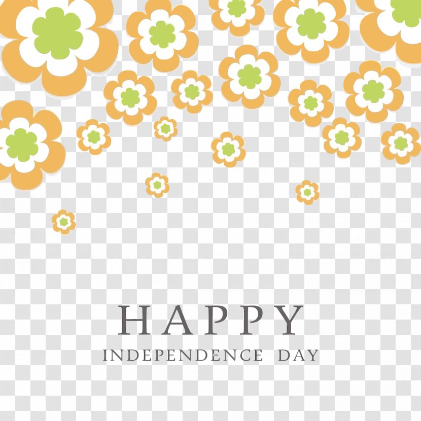 Indian Independence Day Movement - Text - Vector Flower India Transparent PNG