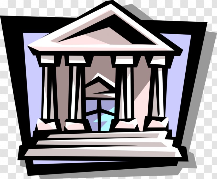 Clip Art Bank Building Court Interest - Architecture Transparent PNG