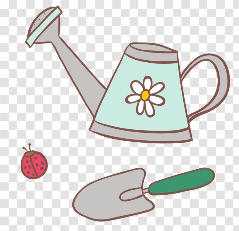 Garden Watering Can Clip Art - Material - Shovel And Spray Bottle Transparent PNG