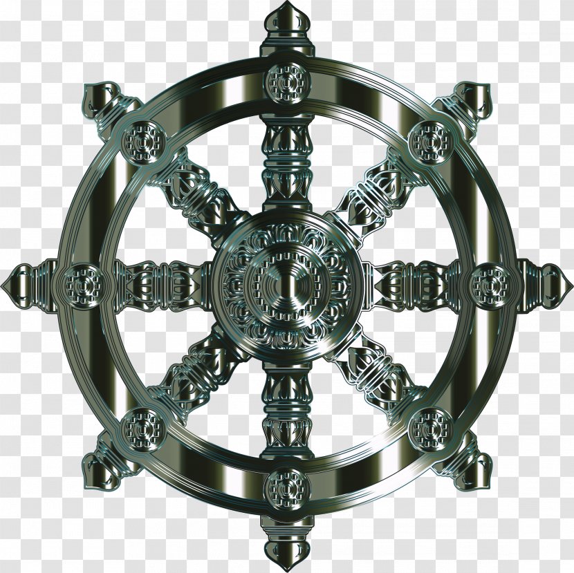 Buddhism Dharmachakra Buddhist Symbolism Religion - Hardware - Wheel Of Dharma Transparent PNG
