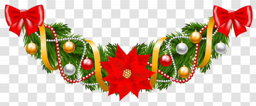 Christmas Garland Wreath Royalty-free Clip Art - Cliparts Transparent PNG