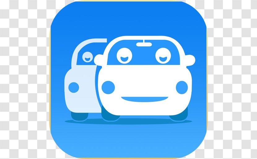 Mobile App Carpool Phones Download - Blue - Carpooling Transparent PNG