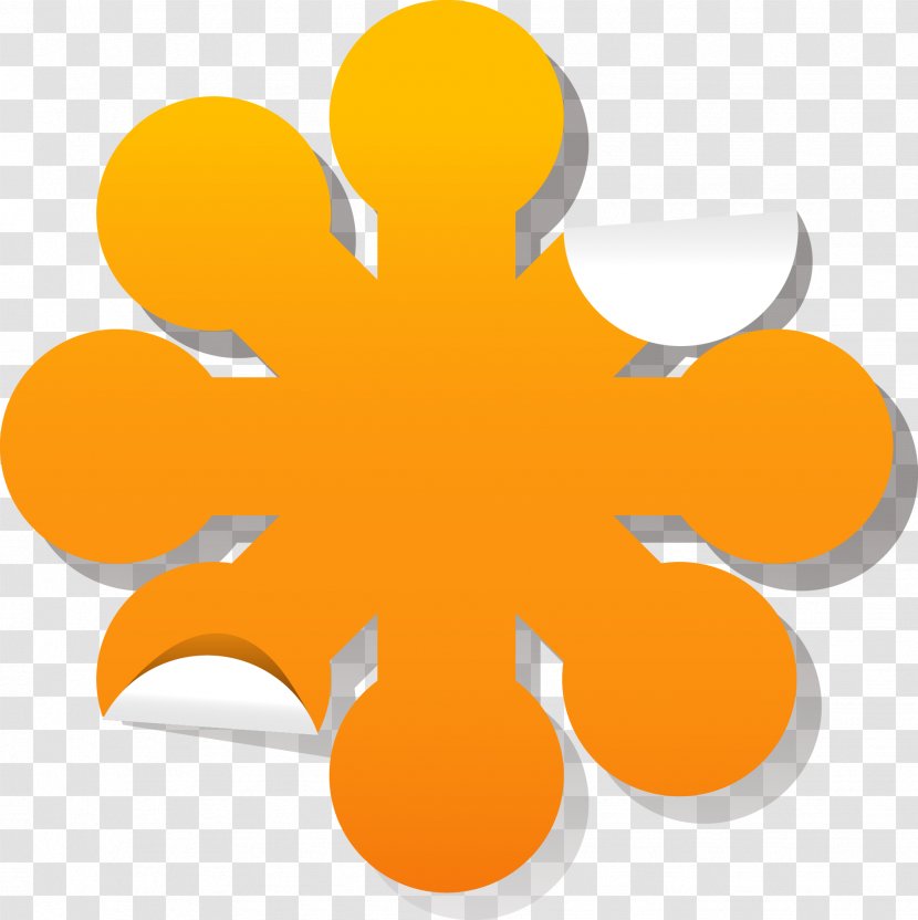 Orange Euclidean Vector Illustration - Petal - Angle Diagram Transparent PNG