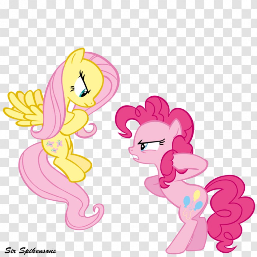 Pinkie Pie Twilight Sparkle Fluttershy Spike Applejack - Watercolor - My Little Pony Transparent PNG