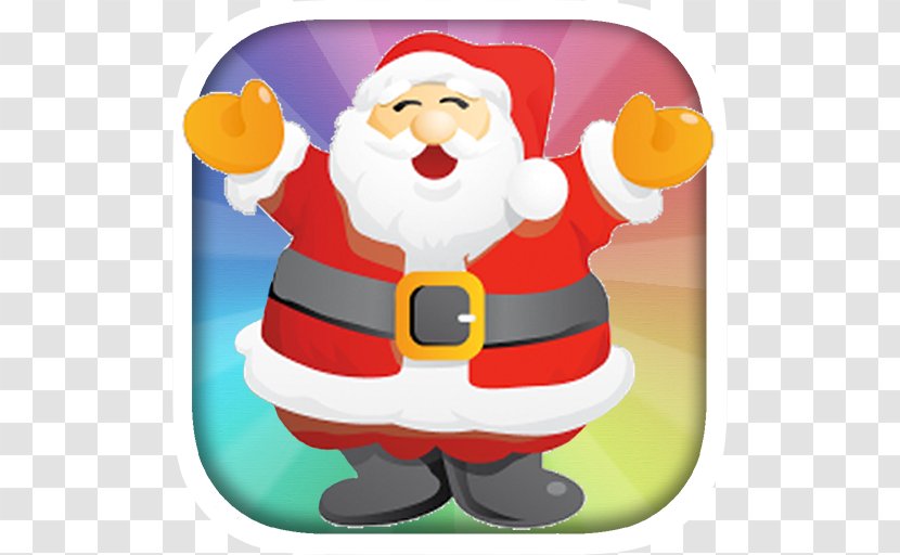 Santa Claus Christmas Gift Google Tracker Song - Cartoon Transparent PNG