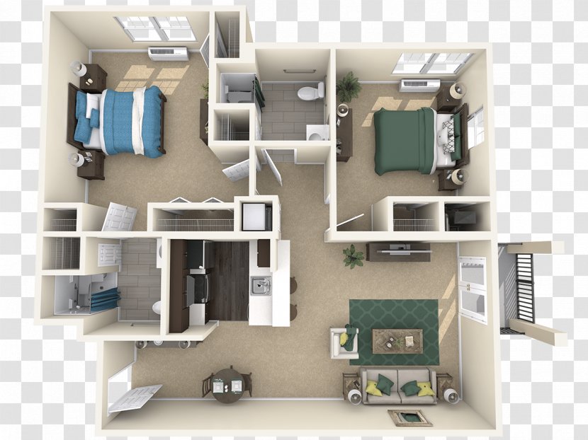 Bella Terra Apartments Floor Plan - Shower - Apartment Transparent PNG