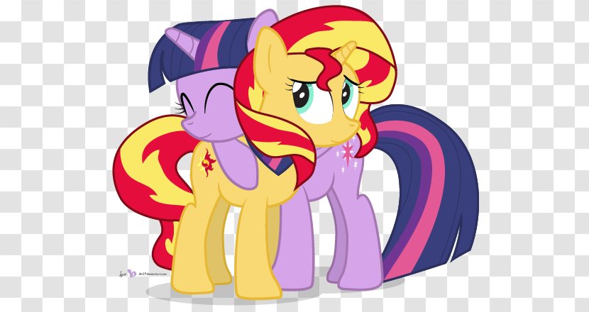 Twilight Sparkle Sunset Shimmer Pony Pinkie Pie Princess Cadance - Watercolor - Bullet Mark Impact On Mirror Transparent PNG