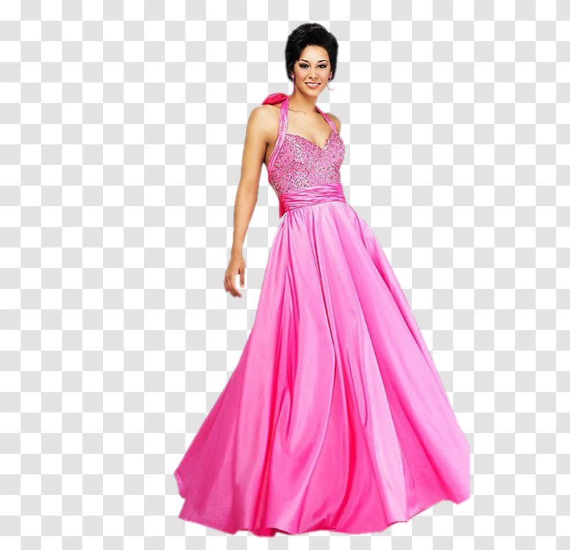 Ball Gown Party Dress Fuchsia - Formal Wear Transparent PNG