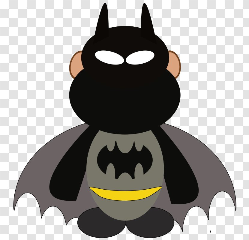 Batman Batgirl Clip Art - Carnivoran Transparent PNG