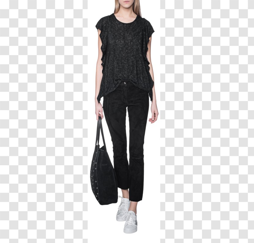 Shoulder Blouse Velvet By Graham & Spencer Sleeve Jeans - Model Transparent PNG