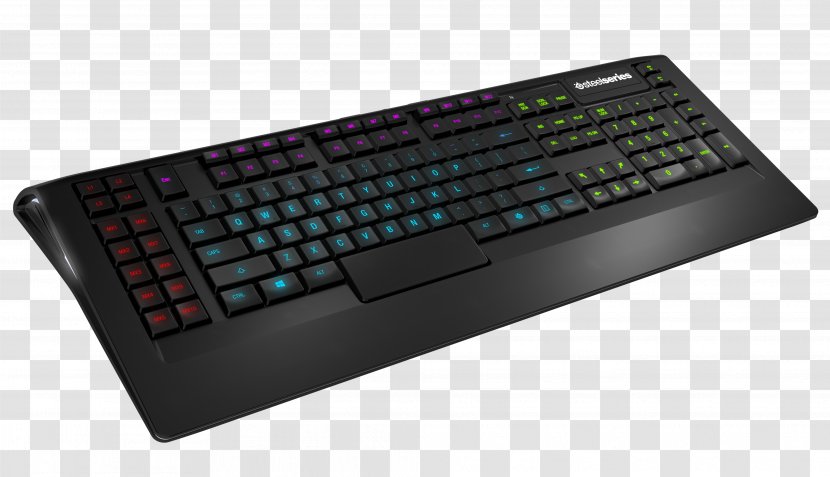 Computer Keyboard SteelSeries Gaming Keypad Gamer Macro - Electronic Instrument Transparent PNG