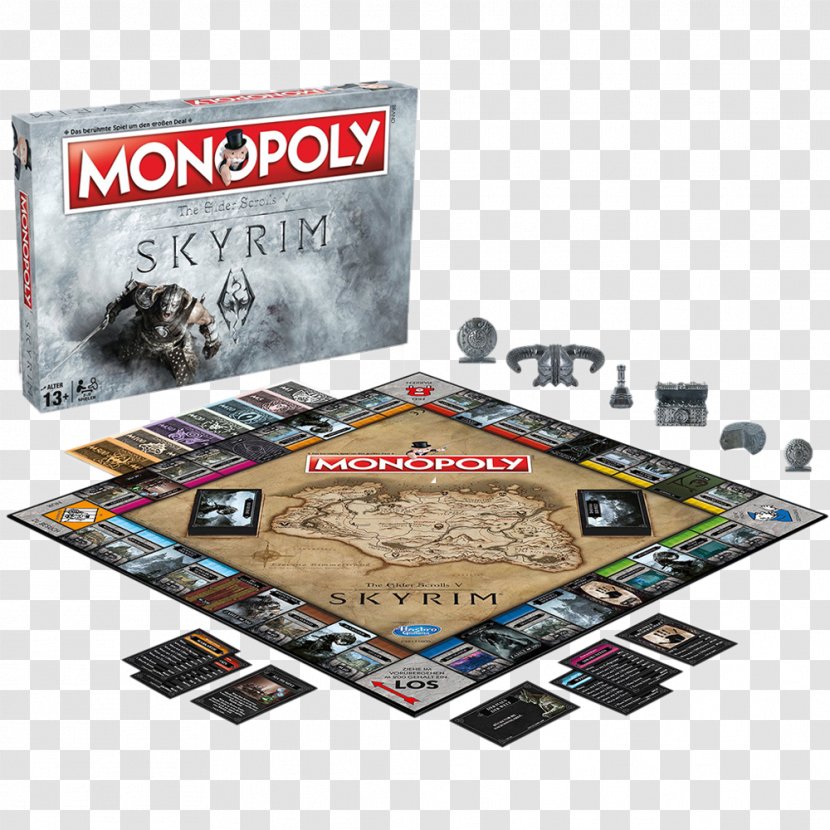 Winning Moves Monopoly The Elder Scrolls V: Skyrim – Dragonborn Board Game - Toy Transparent PNG