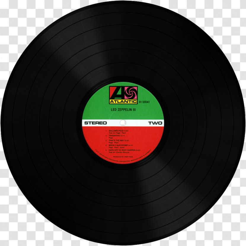 Phonograph Record Led Zeppelin II IV Houses Of The Holy - Sound - Iv Transparent PNG