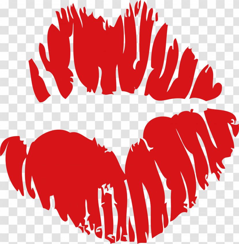 Red Rip Kiss Transparent PNG