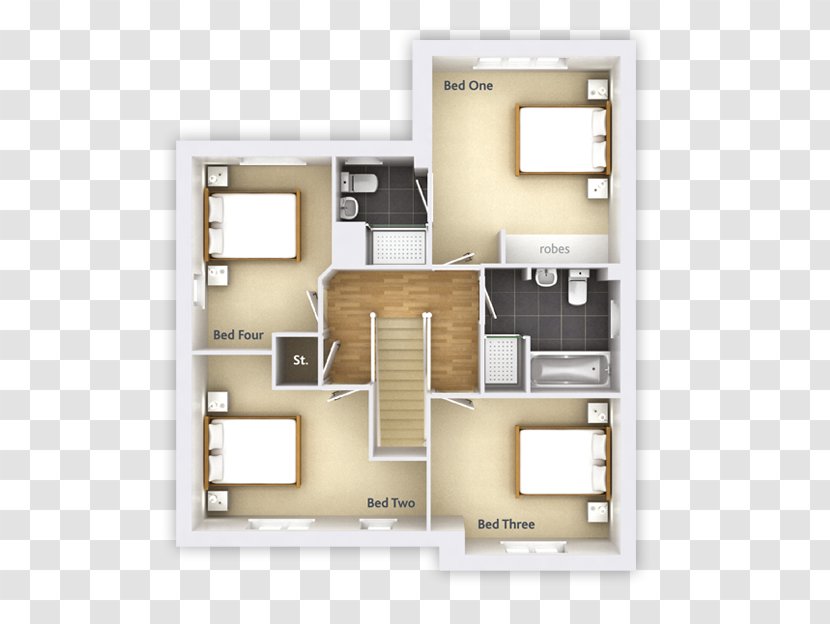 Floor Plan House Property Bedroom Single-family Detached Home - Sanitary Ware Transparent PNG