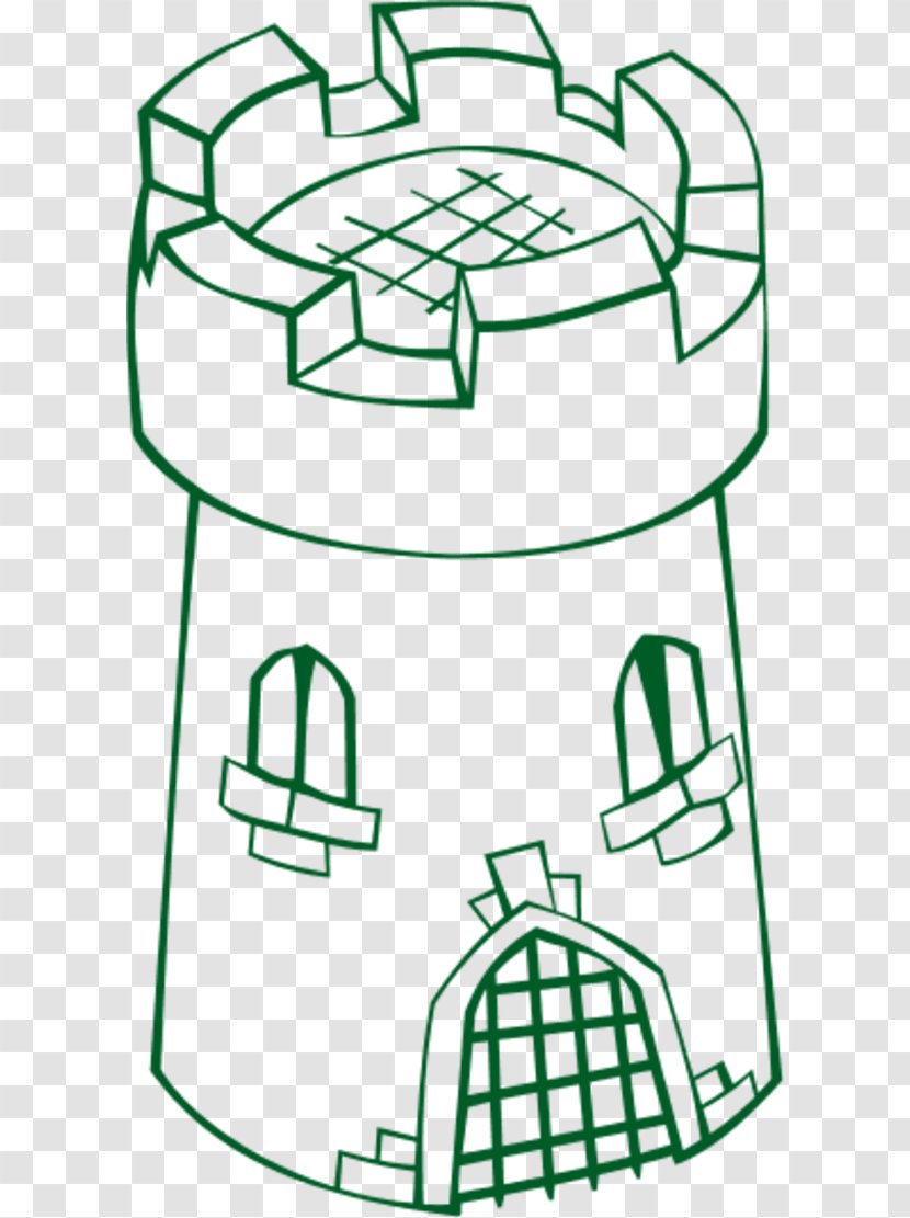 Rundetaarn Tower Clip Art - Castle - Outline Transparent PNG