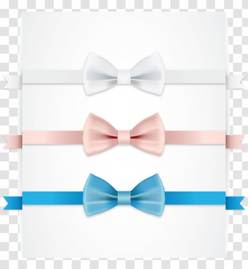 Ribbon Bow Tie Euclidean Vector Download - Necktie - Decoration Transparent PNG
