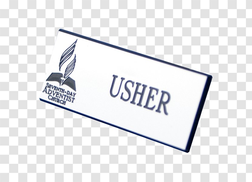 Logo Brand Name Tag Customer - Rectangle - Usher Transparent PNG
