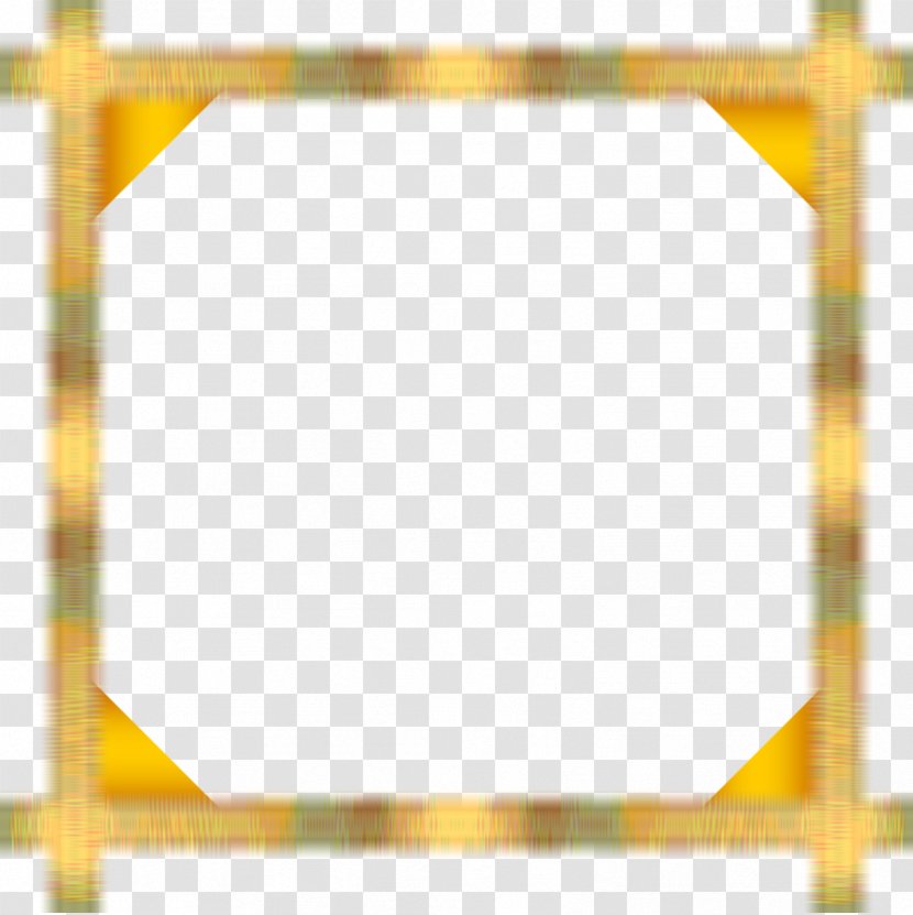 Picture Frames Line Angle Pattern - Yellow Transparent PNG