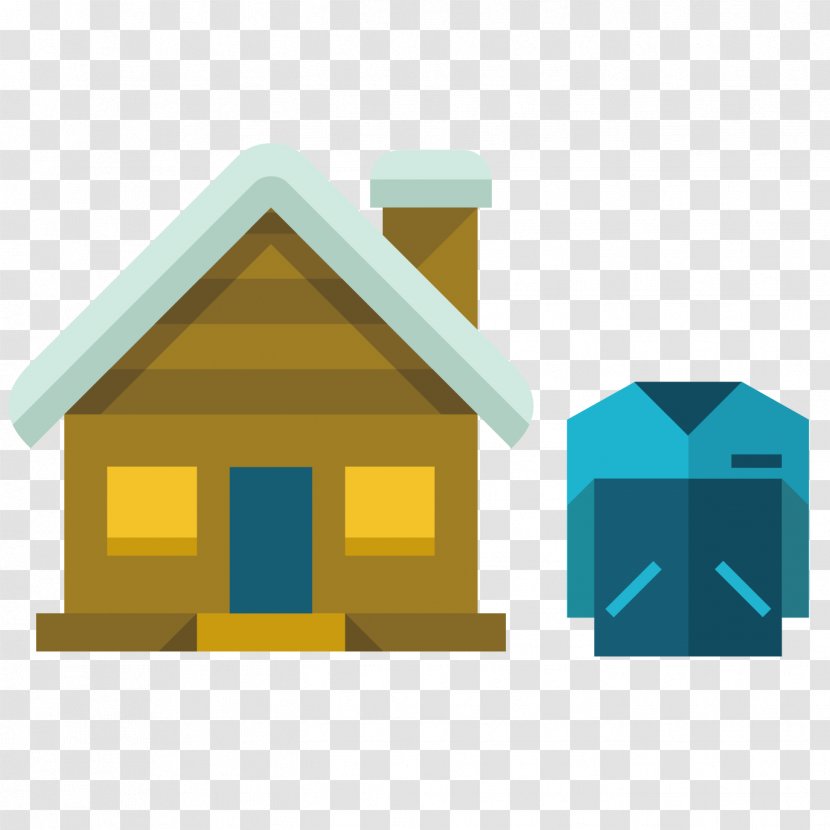 House Euclidean Vector Architecture - Log Cabin - And Clothes Material Transparent PNG