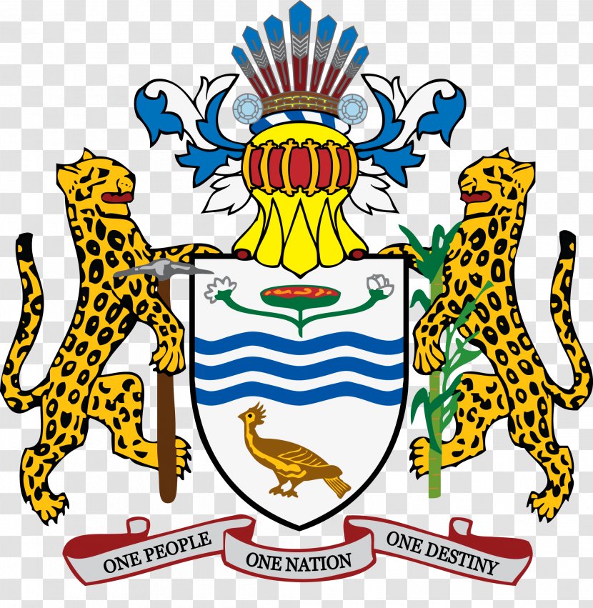 Georgetown Coat Of Arms Guyana National Emblem Symbol Transparent PNG