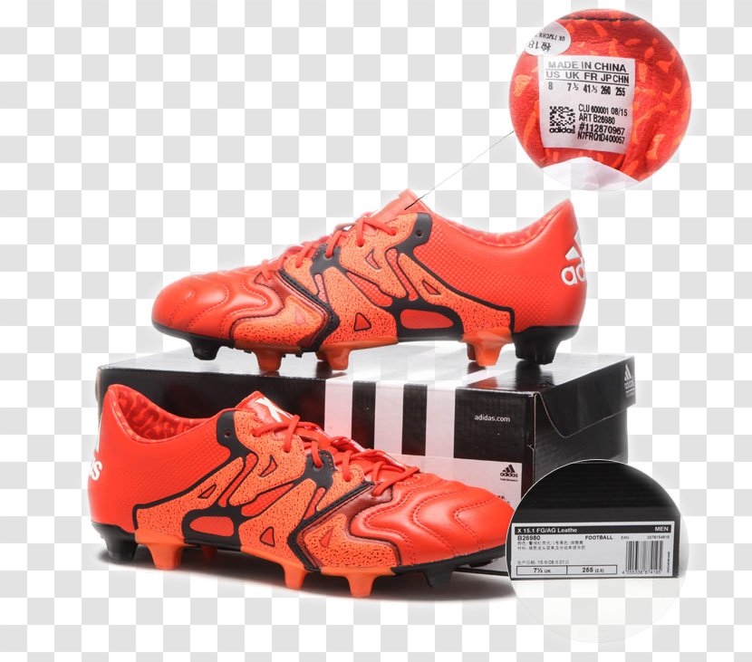 Cleat Adidas Sneakers Shoe Football Boot - Soccer Shoes Transparent PNG