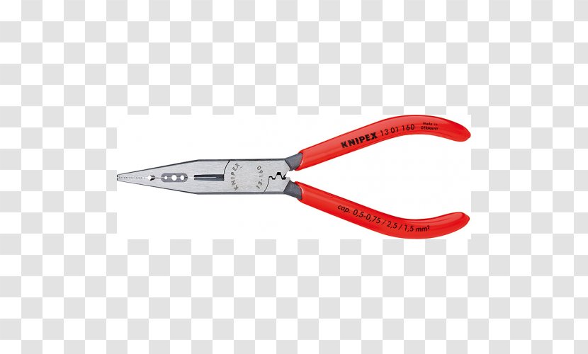 Knipex Lineman's Pliers Needle-nose Wire Stripper - Electrician Transparent PNG