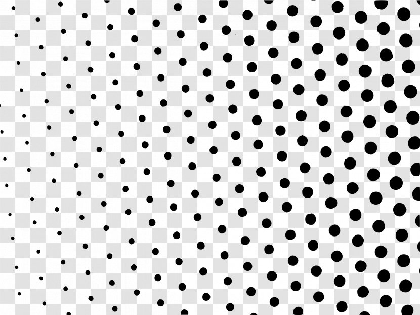 Halftone Black And White Clip Art - Dots Per Inch - Single-page Design Vector Material Transparent PNG