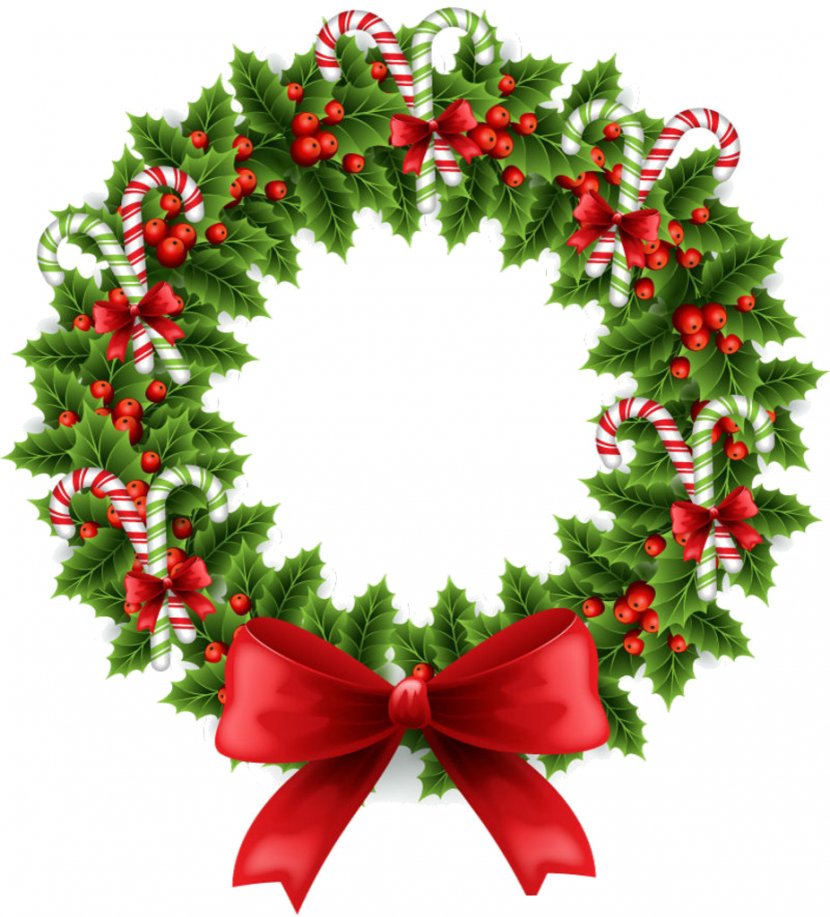 Wreath Christmas Garland Clip Art - Holly Transparent PNG