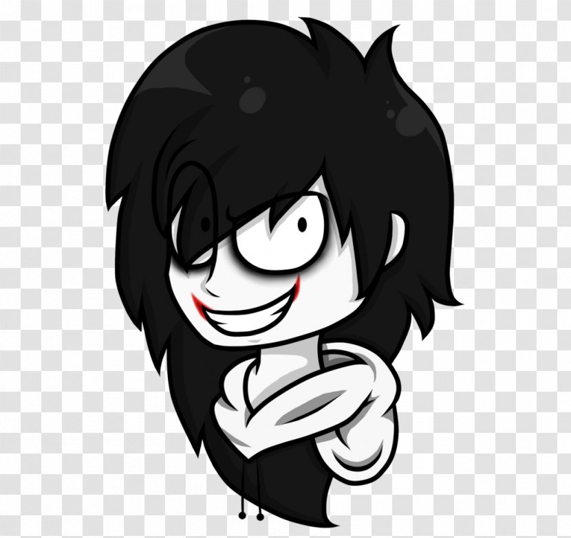 Jeff The Killer Creepypasta Clip Art - Silhouette - Flower Transparent PNG