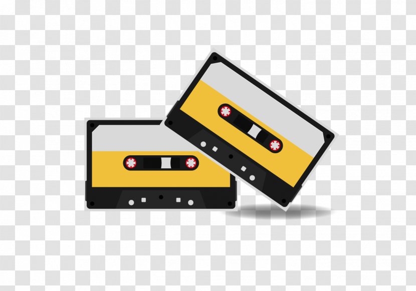 Compact Cassette Magnetic Tape - Silhouette Transparent PNG