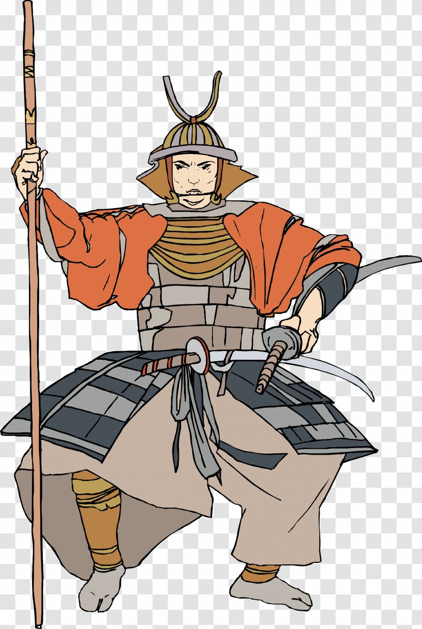 Samurai Warrior Clip Art - Costume - Japanese Transparent PNG