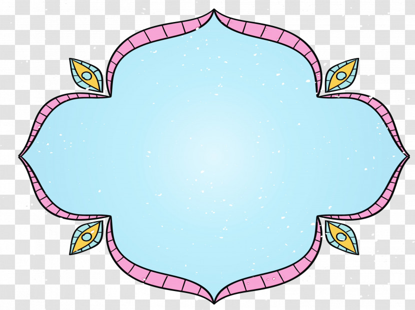 Cartoon Leaf Character Pink M Pattern Transparent PNG