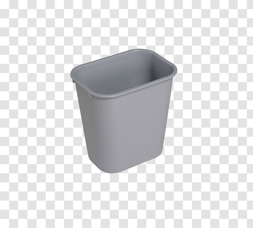 Waste Container Grey Plastic - Gray Trash Can Transparent PNG