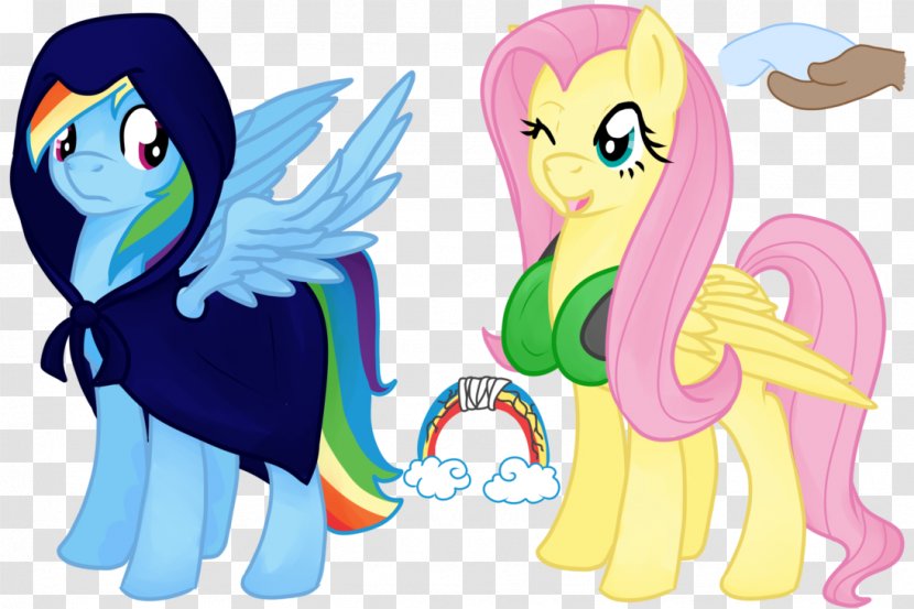 Pony Rainbow Dash Fluttershy Pinkie Pie Horse - Cartoon Transparent PNG