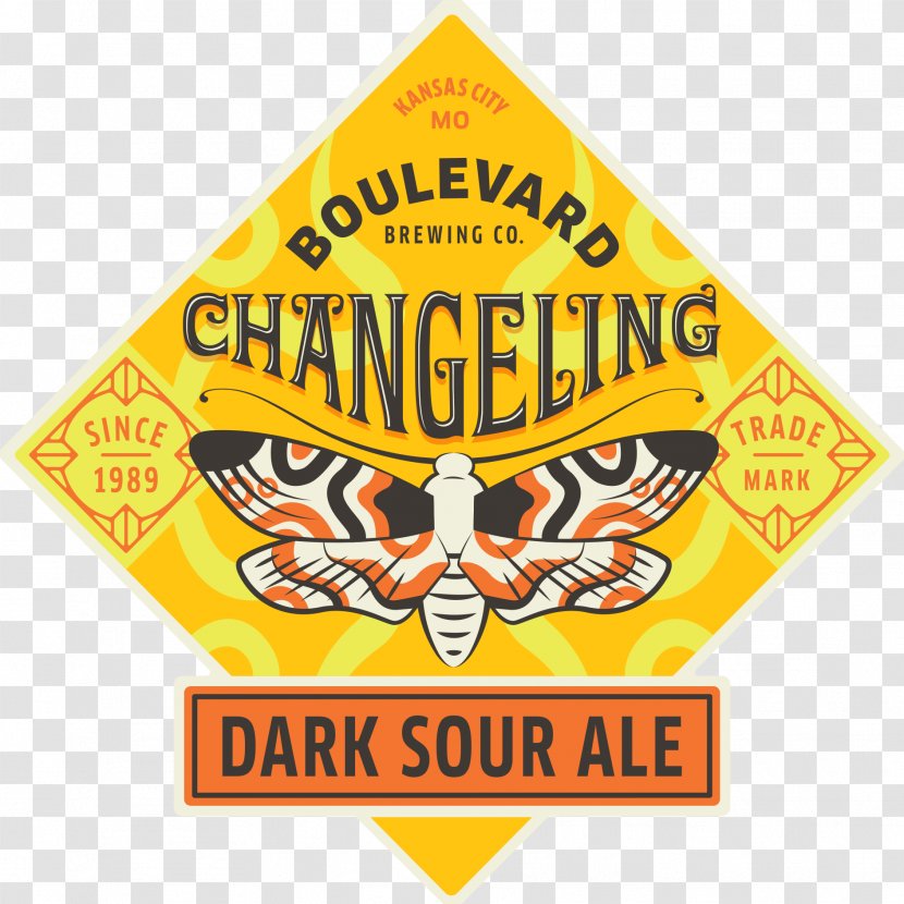Sour Beer Boulevard Brewing Company Changeling Dark Ale Logo Transparent PNG