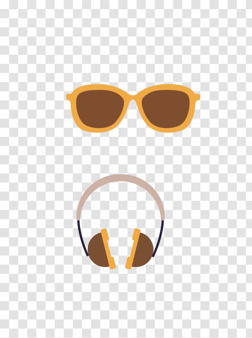 Sunglasses Headphones - Frame - Vector Dark Glasses With Transparent PNG