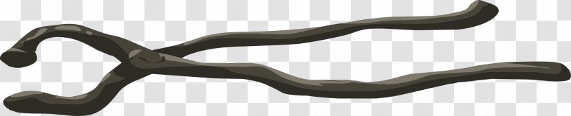 Black And White Arm Tongs Tool - Barbeque Transparent PNG