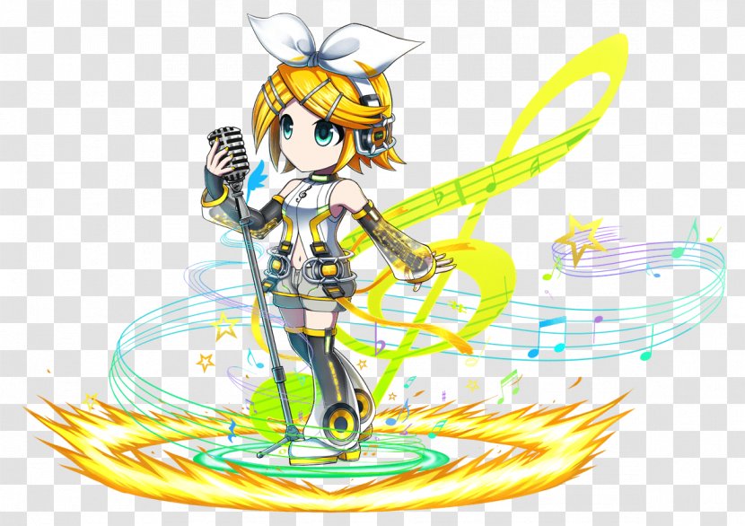 Brave Frontier Kagamine Rin/Len Hatsune Miku Vocaloid Meiko - Watercolor Transparent PNG