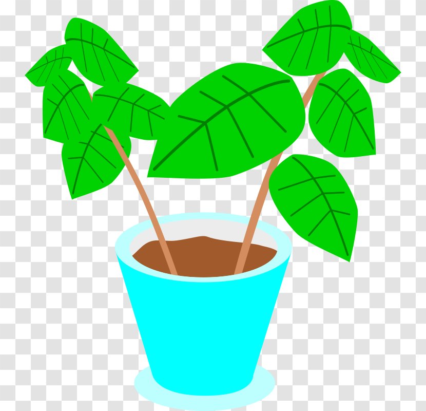 Plant Flowerpot Clip Art - Pot Leaf Transparent PNG