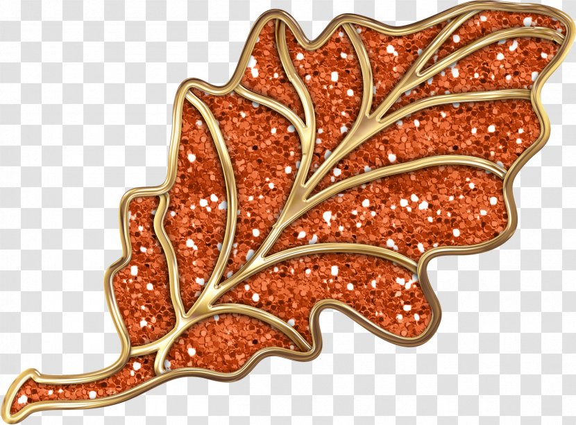 Clip Art Image Leaf Brooch - Digital Transparent PNG