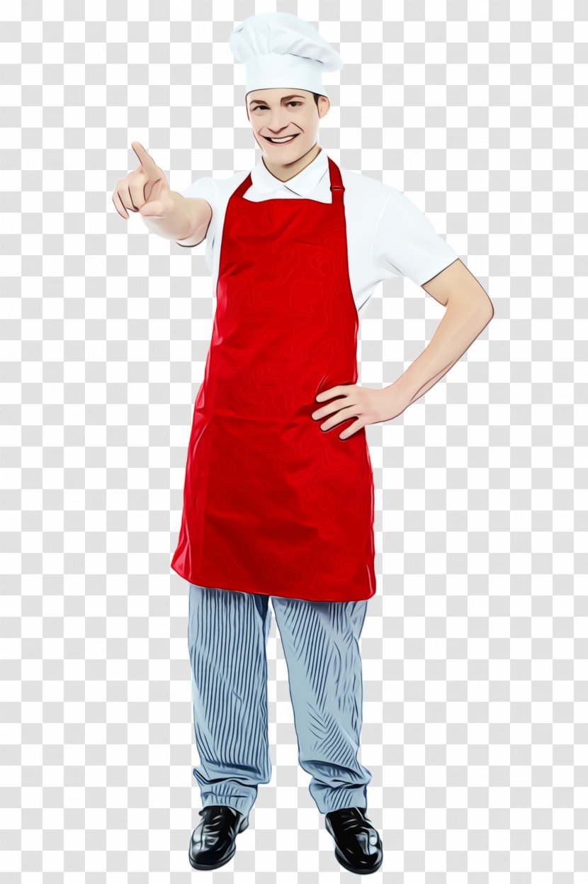 Clothing Cook Standing Costume Apron - Wet Ink - Sleeve Chef Transparent PNG