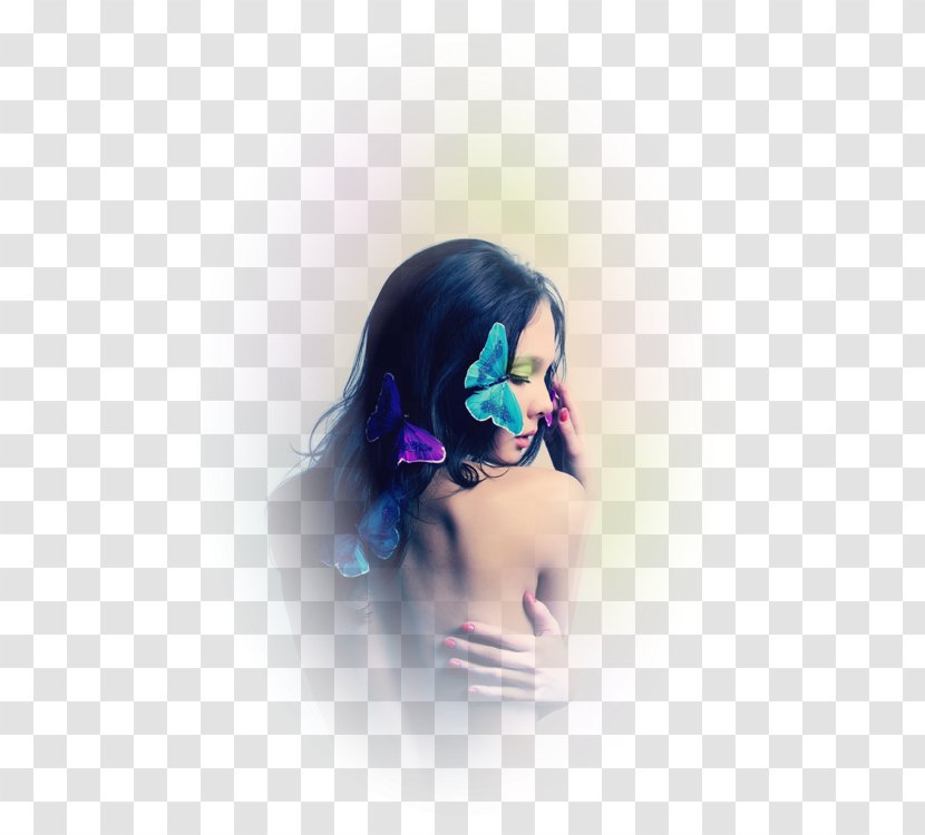 Photography Painting Woman Black And White - Hair Accessory Transparent PNG