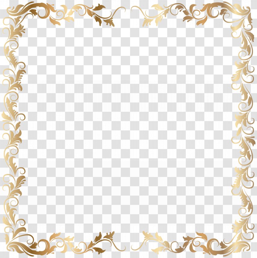 Picture Frames Gold Clip Art - Frame - Border Transparent PNG