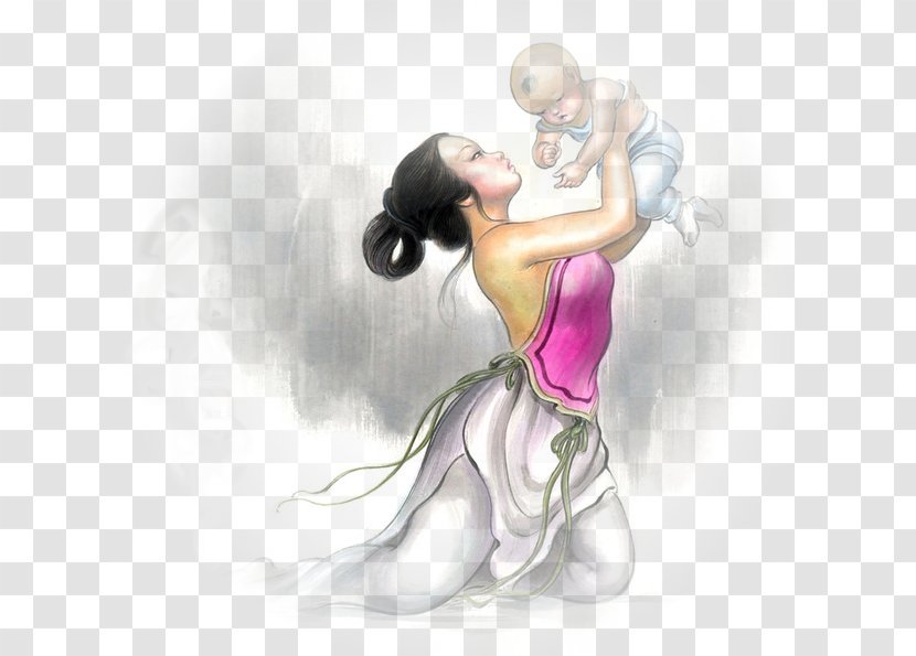 Child Mother Woman Desktop Wallpaper - Flower Transparent PNG