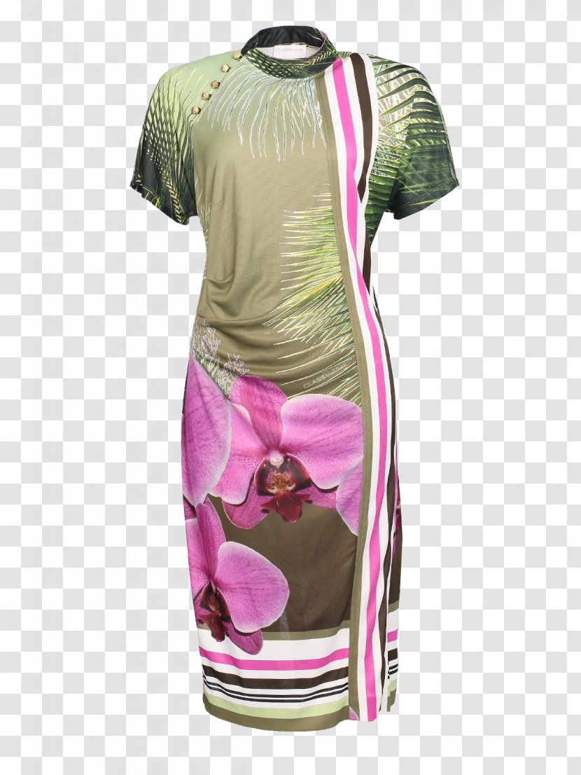 Dress T-shirt Clothing Fashion Roberto Cavalli - Tshirt - Pink Watercolor Flower Transparent PNG