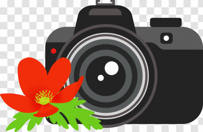 Camera Flower Transparent PNG