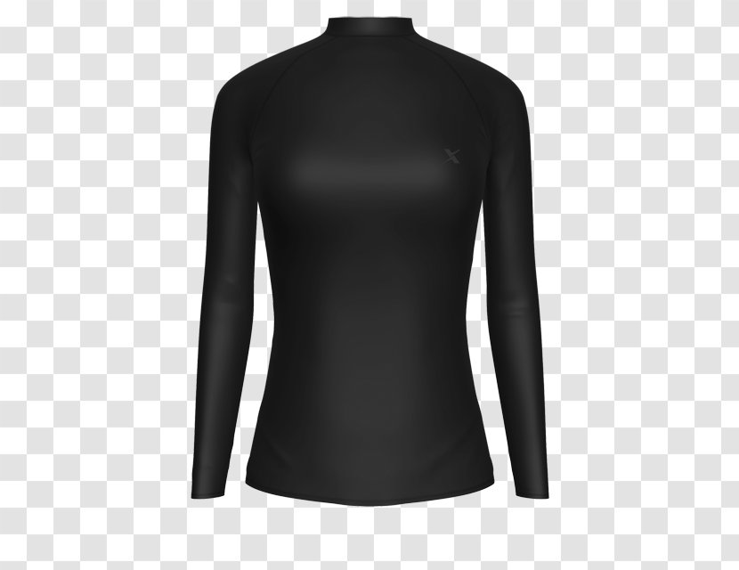 Long-sleeved T-shirt Sweater Jacket - Coat - Woman Transparent PNG